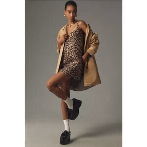 Anthropologie Dhruv Kapoor Leopard Mini Dress